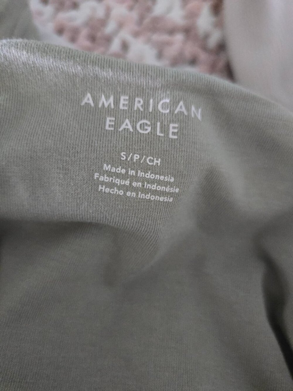 American Eagle Scoop Neck Midi Dress in Olive (Small) - Summer Dress - Picture 9 of 10